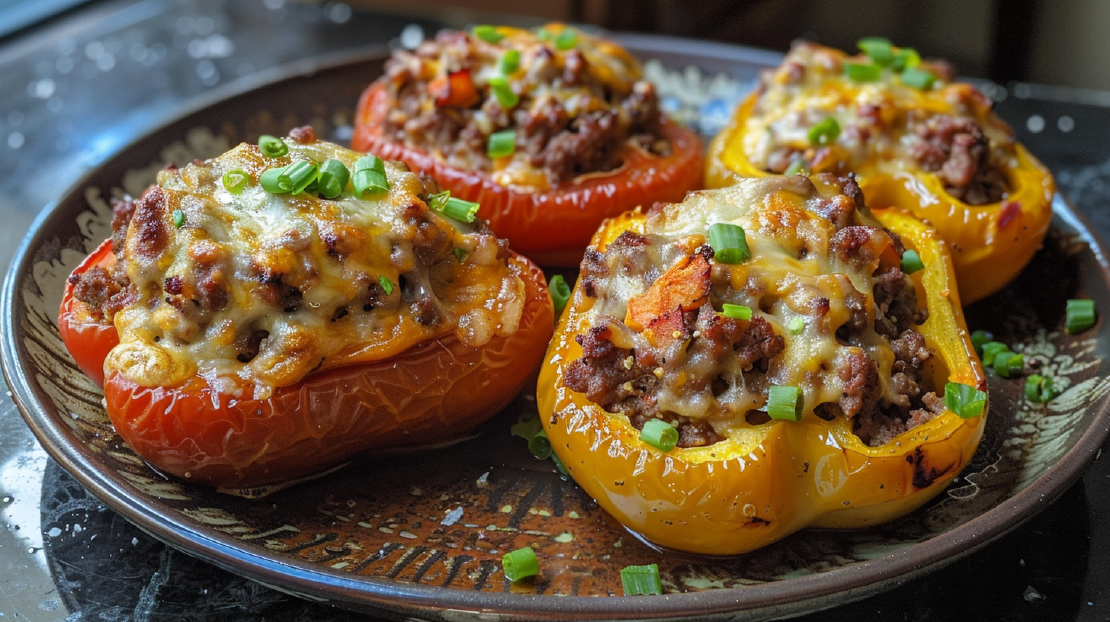 Leckere gefüllte Paprika mit Hackfleisch – einfaches Rezept